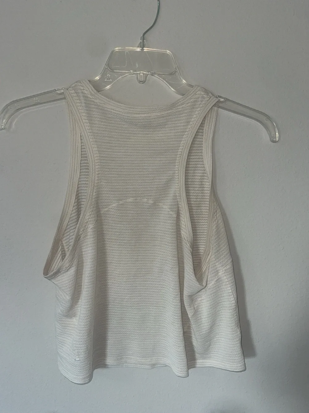 lululemon athletica Cream Ribbed Tank Top